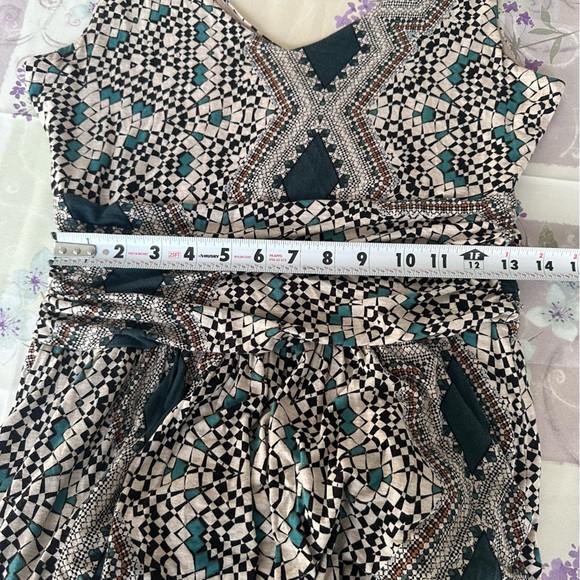 Anthropologie Maeve Jantina Geometric Maxi Dress Boho Chic Sz Large - Picture 8 of 9